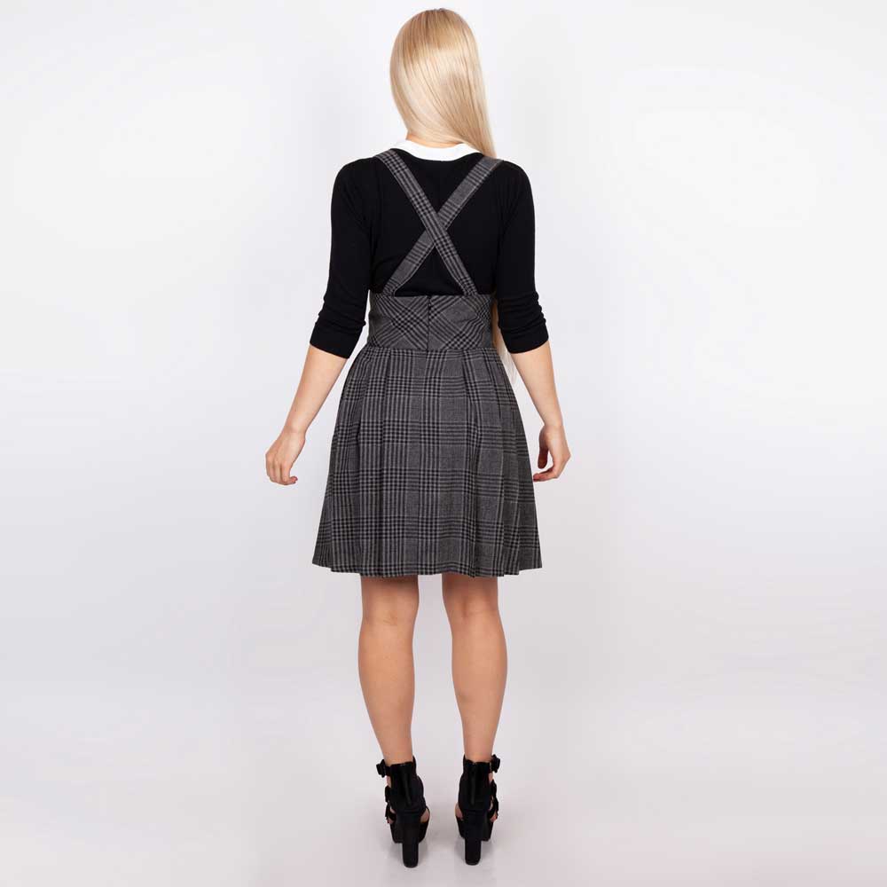Jawbreaker - Grey days Hoge taille rok - Grijs